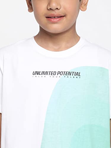 Image of Li'l Tomatoes Boy's Typography Regular Fit T-Shirt