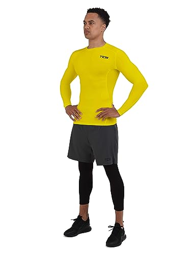 Image of TCA Men's HyperFusion Compression Shirt, Breathable, Long-Sleeved Functional Shirts, Quick-Drying, Sports Shirt, Running Shirt