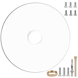 Rtsyful 6-1/2インチ ユニバーサルルーターベースプレート 皿穴ドリル付き