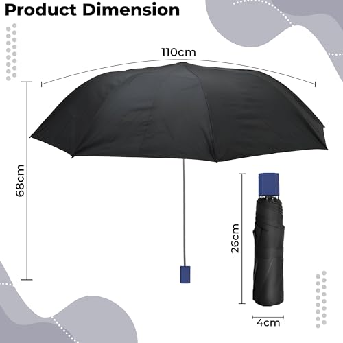 Image of Kraptick Printed Travel Umbrella for Rain, UV, Wind Proof, Water-Proof Umbrella for Men /Women /Boys /Girls /Kids (UMBR-02)