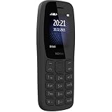 Nokia 105 Plus Single SIM, Keypad Mobile Phone with Wireless FM Radio, Memory Card Slot and MP3 Player | Charcoal