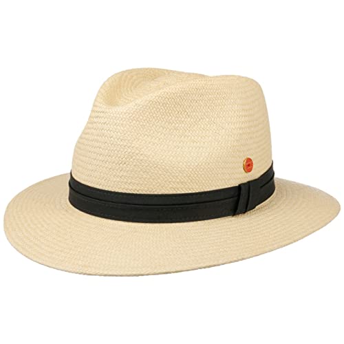 Mayser Gero Panamahut Panamastrohhut Sommerhut Sonnenhut Strohhut Damen/Herren - Made in The EU Frühling-Sommer Sommer - 58 cm Natur