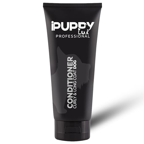 iPuppyLux - Acondicionador hidratante para perros de 150 ml, que absorbe la humedad y no se enreda, ideal para perros de pelo largo, seguro para cachorros y adultos