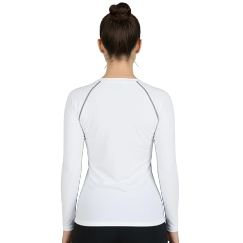 Image of NINQ Women's Long Sleeve Compression T-Shirt for Gym, Running, Yoga & Sports Wear