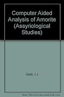 Computer Aided Analysis of Amorite 0918986214 Book Cover
