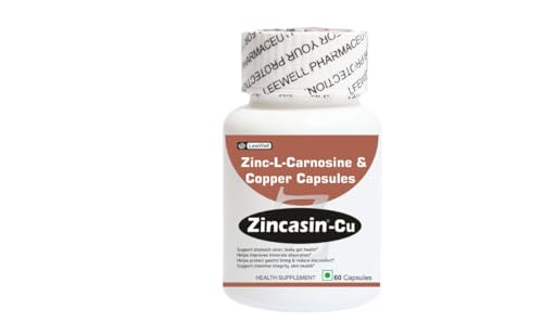 Zincasin-CU Zinc L-Carnosine with Copper, 60 Capsules — Zinc Supplements