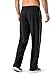 MAGNIVIT Men's Lightweight Sweatpants Track Running Gym Pants with Elastic-Waist Drawstring Black