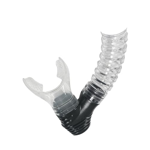 Tilos U-Pro II Snorkel - Diseño clásico abierto con boquilla flexible de silicona para buceo y snorkel miniatura 4