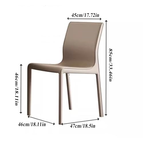 Chaises d'appoint avec surface en PU lavable sans accoudoir - 4