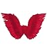 Produktbild ATOSA Red Feathered Wings 86x31cm Accessory for Fancy Dress