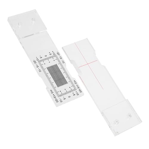 LOLIPPYY 建築用アクリル製亀裂測定定規 高精クラック計 ポータブル軽量ひび割れ測定ツール 多機能隙間測定器 角落ち比較機能付き