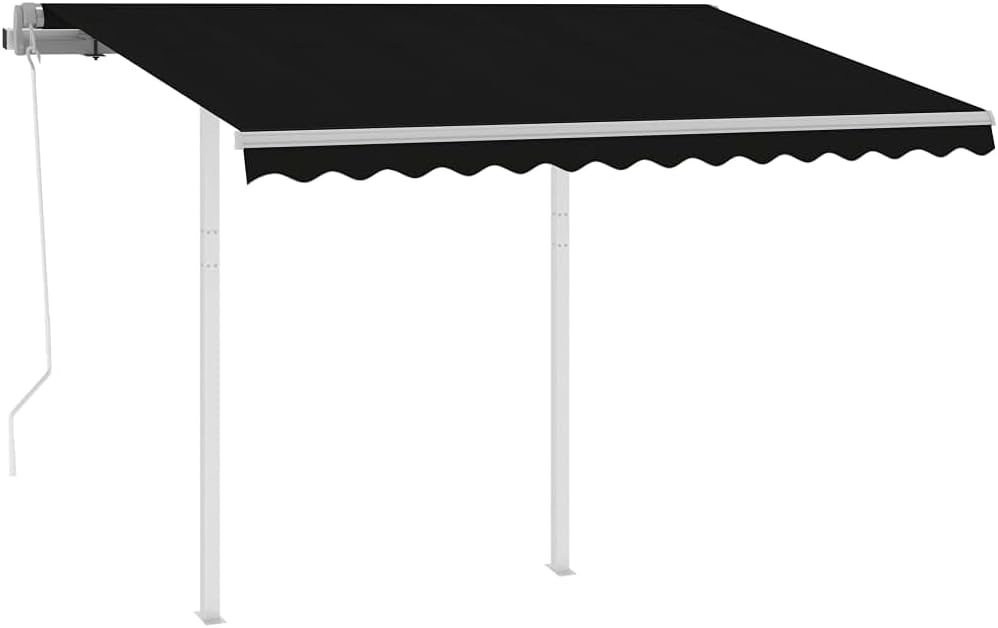 Automatic Retractable Awning with Posts Patio Door