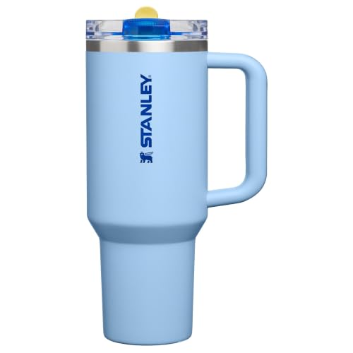 Image of STANLEY Quencher ProTour Flip Straw Tumbler with Leakproof Lid 40 oz | Built-in Straw and Handle | Cup Holder Compatible for Travel | insulated Stainless Steel Cup | BPA-Free | Cornflower Admiral Blue