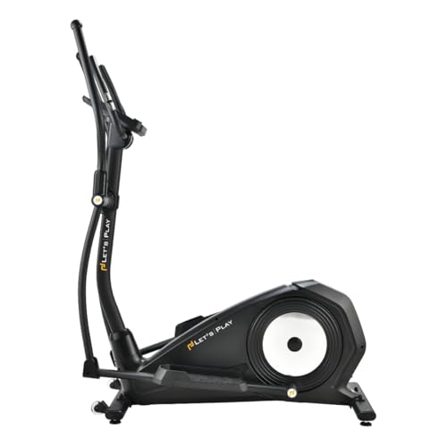 Lets Play® Elliptical Dynamo Cross Trainer Home Gym Workout Machine Magnetic Brake, Max User Weight 120kg, Flywheel 12 kg, LCD Display, Pulse Sensor, Antislip Pedal & Motorized Magnetic Resistance (B0CGTY2CXX) Amazon Price History, Amazon Price Tracker