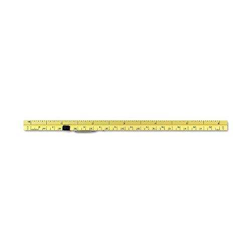 Image of Alumicolor 3611-2 Aluminum Combination Pocket Scale With Clip, 6IN, Gold