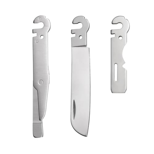 Roxon FT10 Build Your Own Multitool Accessory for Flex (3-Piece Set Including Carving Chisel + Wire Stripper & Sheep Foot Blade & Scissors) Interchangeable Tools