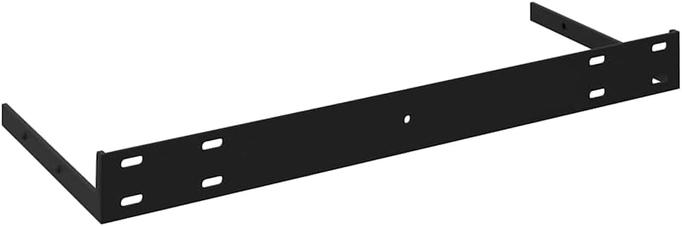 Wall Shelf Set of 4 High Gloss Black Honeycomb MDF with Metal Frame Floating Shelves for Living Room Bedroom Bathroom Wall Decor Modern Shelves