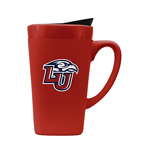 The Fanatic Group Liberty University Ceramic Mug with Swivel Lid, Design 1 - Red