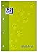 Produktbild Oxford 400073853 Schule Malblock 5er Pack A4 mit 100 Blatt Lineatur blanko gelocht in hellgrün Papierblock Schulblock Zeichenblock