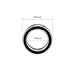 TOP-VIGOR 5Pcs 6805-2RS Deep Groove Ball Bearings, Z2 25mm x 37mm x 7mm Double Sealed Industrial Bearings, Chrome Steel Skateboard Bearings for Electrical Instrument Equipment, Black