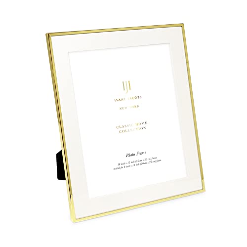 Isaac Jacobs 25.4x30.5 cm (mattiert, 20.3x25.4 cm) Goldfarbener Metall-Bilderrahmen… – Ansicht 1