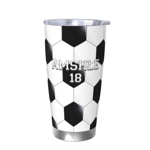 AHROZHOUIK Tasse De Football Personnalisée Tasse À Café Nom Personnalisé Numéro Voyage Verre Tasses Décoration Cadeau Pour La Famille Football Amoureux Anniversaire Noël (style 6)