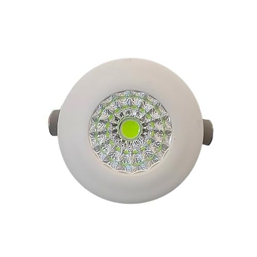 Image of D'Mak 1 Watt Round LED Button COB Green Focus Light for POP /Recessed Lighting (Green, Pack of 8)