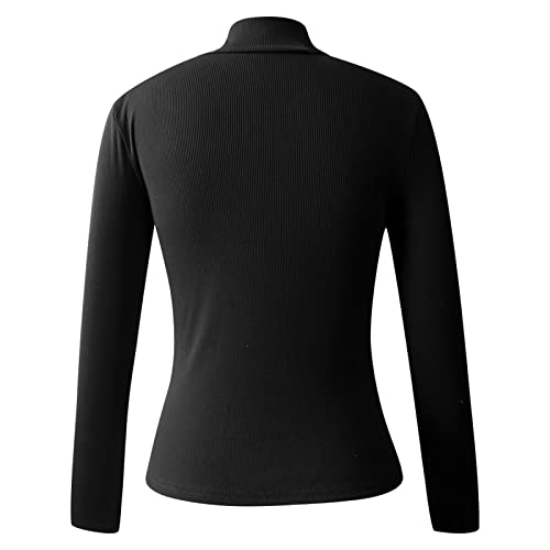 RKaixuni Rollkragenpullover Damen Sweatshirt Slim Sexy Hohl mit Glitzer Strass Kuschelpullover Strickpullover Rundhals Langarmshirt Elegante Oberteile Arbeitspullover Casual Tunic Fleecepullover