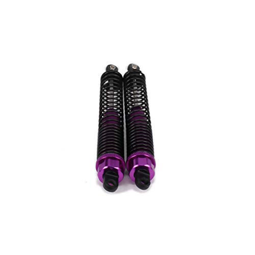 Shock Absorber Damper 130mm Oil Adjustable Alloy Aluminum for RC Car 1/10 Crawler Truck Upgraded Hop-Up Parts HPI HSP Traxxas Losi Axial Tamiya Redcat Himoto Losi(Purple) - Thumbnail 4