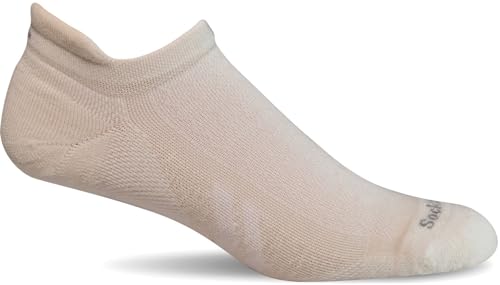 Sockwell Men's Incline II Micro Moderate Compression Sock, Natural - L/XL