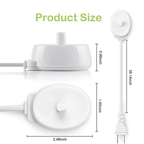 Electric Toothbrush Replacement Charger For Oral B,Oral B Charger Base Inductive Charging Portable Waterproof Abs Model 3757 #TOP2