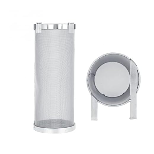Hem Brewing Kits 300 mikron rostfritt stål hemlagad brygga öl hopp mesh filterfilter med krok öl Brewing Hop Spider Mesh filter sil Kök (Color : B)