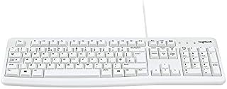 Logitech K120 Wired Business Keyboard, QWERTZ German Layout - White