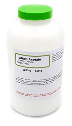 ALDON Innovating Science Reagent-Grade Sodium Acetate Trihydrate, 500g - The Curated Chemical Collection - Made in The USA