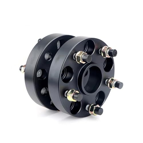 �ɓK������ �R���p�X�A�ɓK������ �p�g���I�b�g�p M12xP1.5 PCD 5x114.3 CB 67.1mm �z�C�[���X�y�[�T�[�A�_�v�^�[ 5�� 15/20/25/30/35/40/60/70mm 2��(2PCS 35mm Black)