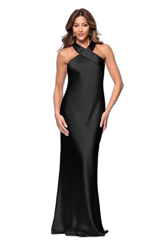 Image of Xscape Women's Xscape Women's Scuba Crepe Embellished Long Sleeve Drop Shoulder Floor Length Dress