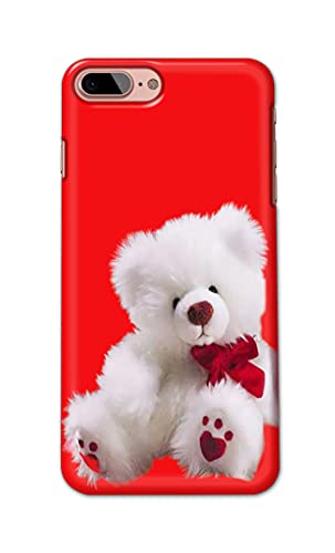 Image of PRINTFIDAA Teddy Bear Cute Lovers Romantic Day Printed Designer Hard Back Case Cover for iPhone 7 Plus (5.5 inch) / iPhone 8 Plus (5.5 inch), A1784, A1661, A1785 -(VS) MVN1001
