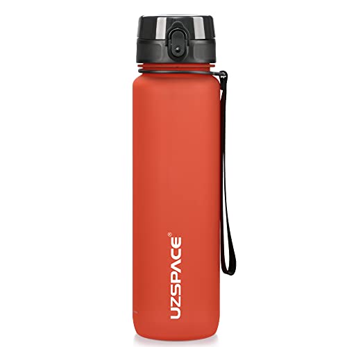UZSPACE Trinkflasche 500ml/800ml/1l/1.5l, Sport Trinkflasche Kinder Auslaufsicher, Tritan & BPA-frei Wasserflasche für fahrrad, fitness,Outdoor