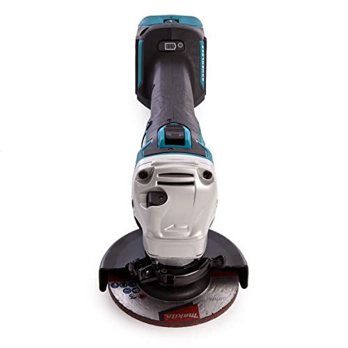 Makita DGA463Z 18 V bürstenloser 115 mm Winkelschleifer mit 2 x 5,0 BL1850, 1 x DC18RC – Bild 5