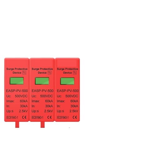 SPD 2P 3P DC 500V 800V 1000V 20KA~40KA 30KA~60KA House Lightning Surge Protector Protective Low-voltage Arrester Device PV Solar
