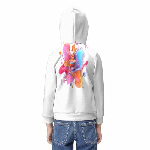 Sweat à capuche enfant avec motif vectoriel imprimé 3D 9-11 ans - 6