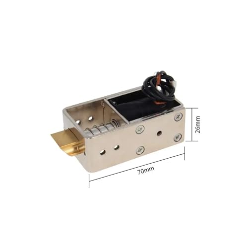 Electroimán Solenoide de Elevación DC 12V Tipo Marco para Cierre de Puerta JF-S1670DL 26 x 39 x 70 mm 1 Unidad miniatura 3