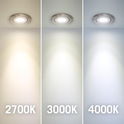 Image of Armacost Lighting Swivel Recessed LED Light, Warm White Light (2700K), Matte White Finish 212318