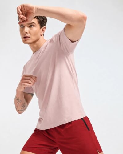 Image of Wellbi Bamboo Performance T-Shirt for Men | Raglan Sleeve Gym Training Sportswear | Quick Dry Moisture Wicking Anti-Bacterial | Ultra-Soft Breathable Eco-Friendly Activewear