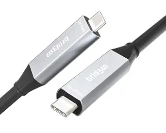 BRIDGEE Fiber Optic USB C to USB C Cable(50ft)