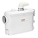 VEVOR Macerator Pump, 500W, 29 GPM Flow, 26 ft/8 m Head, Macerator Wall-Hung Toilet Pump with 4 Water Inlets, Waste Water Disposal Upflush Machine for Toilet, Basement, Shower, Sink, Laundry, Bathtub