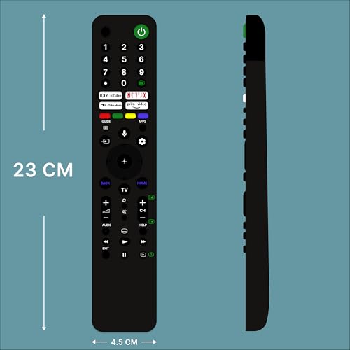 Image of ZIEVA Compatible with Sony bravia Smart Tv Remote Control - with Voice - with Hot Keys G0ogle Play, Netfix and Y0uTube - Use for LCD LED OLED QLED UHD 4K Android (Tx 520p)