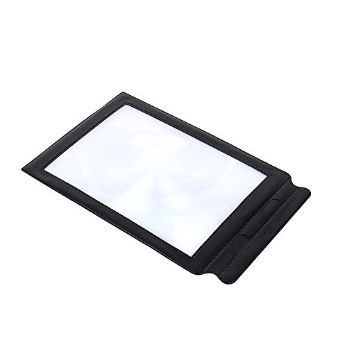 TTRY&ZHANG A4 Full Page 5x Magnifier Sheet Large Magnifying Glass Book Reading Aid Lens Eye care durable