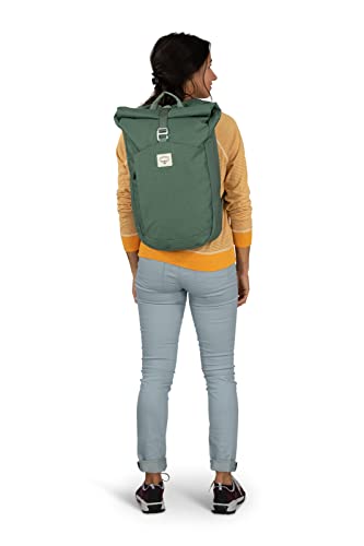 Image of Osprey Arcane Roll Top Commuter Backpack, Allium Red /Brindle Brown