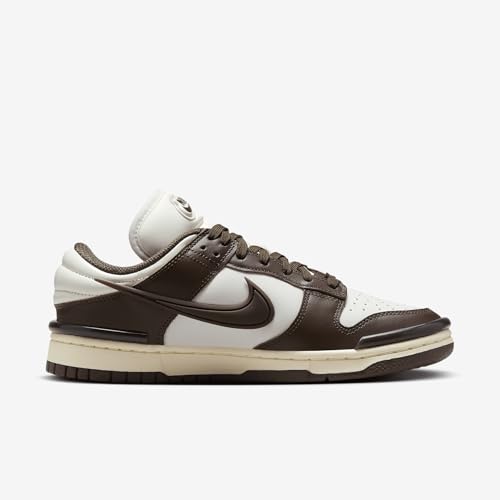 Nike Dunk Low Twist Women's Shoes (DZ2794-003, Phantom/Coconut Milk/Baroque Brown)3